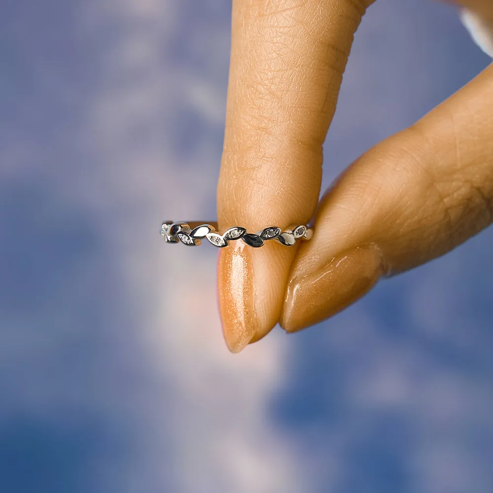 To My Daughter "You will never outgrow my love" Leaves Ring sold by SARAH'S WHISPER product image thumbnail 4