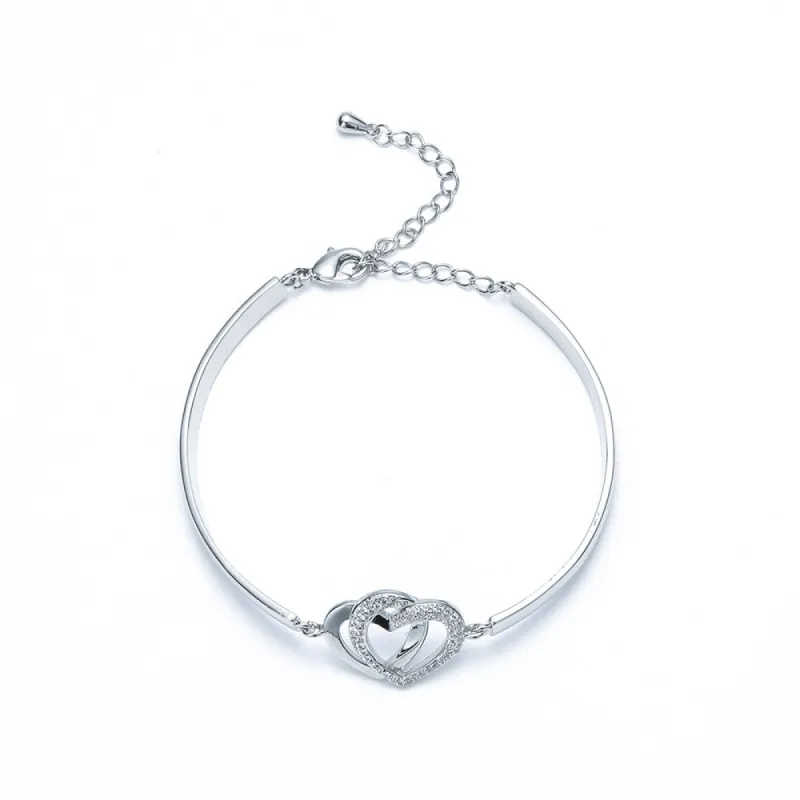 "Thank you for coming into my life" Double Heart Bracelet sold by SARAH'S WHISPER