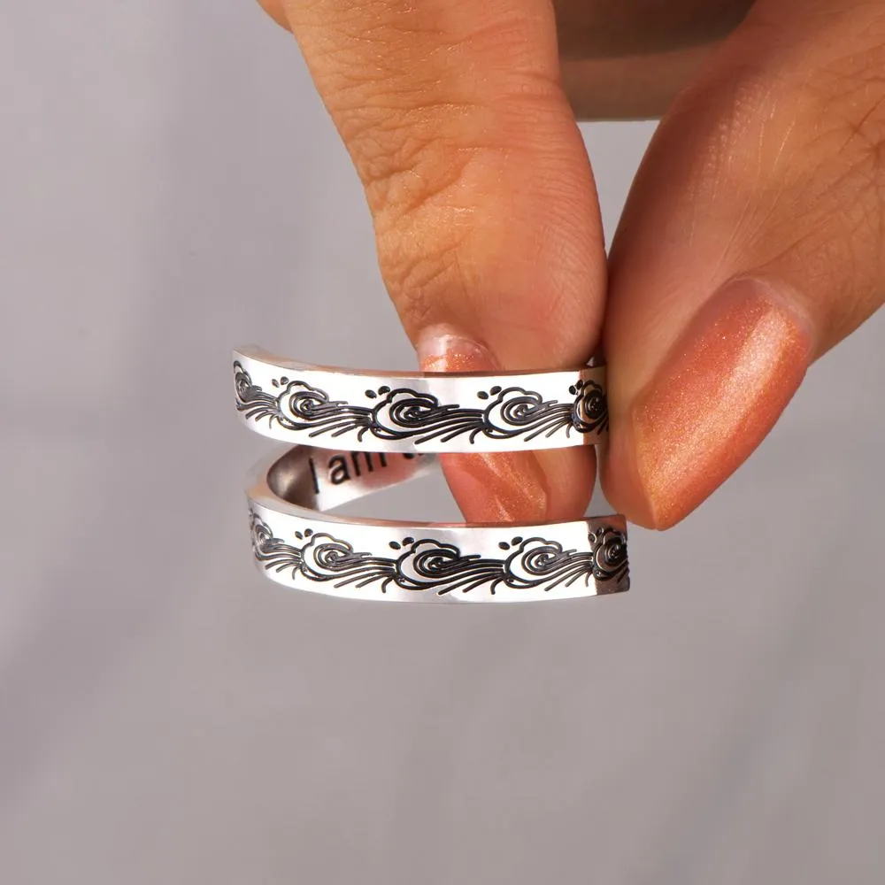 "To my Daughter "I Am The Storm" Adjustable Ring sold by SARAH'S WHISPER product image thumbnail 4