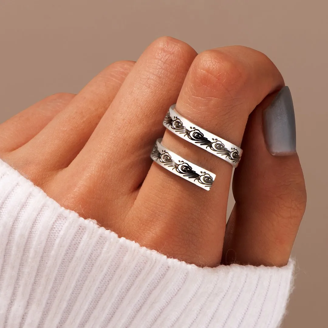 "To my Daughter "I Am The Storm" Adjustable Ring sold by SARAH'S WHISPER product image thumbnail 3