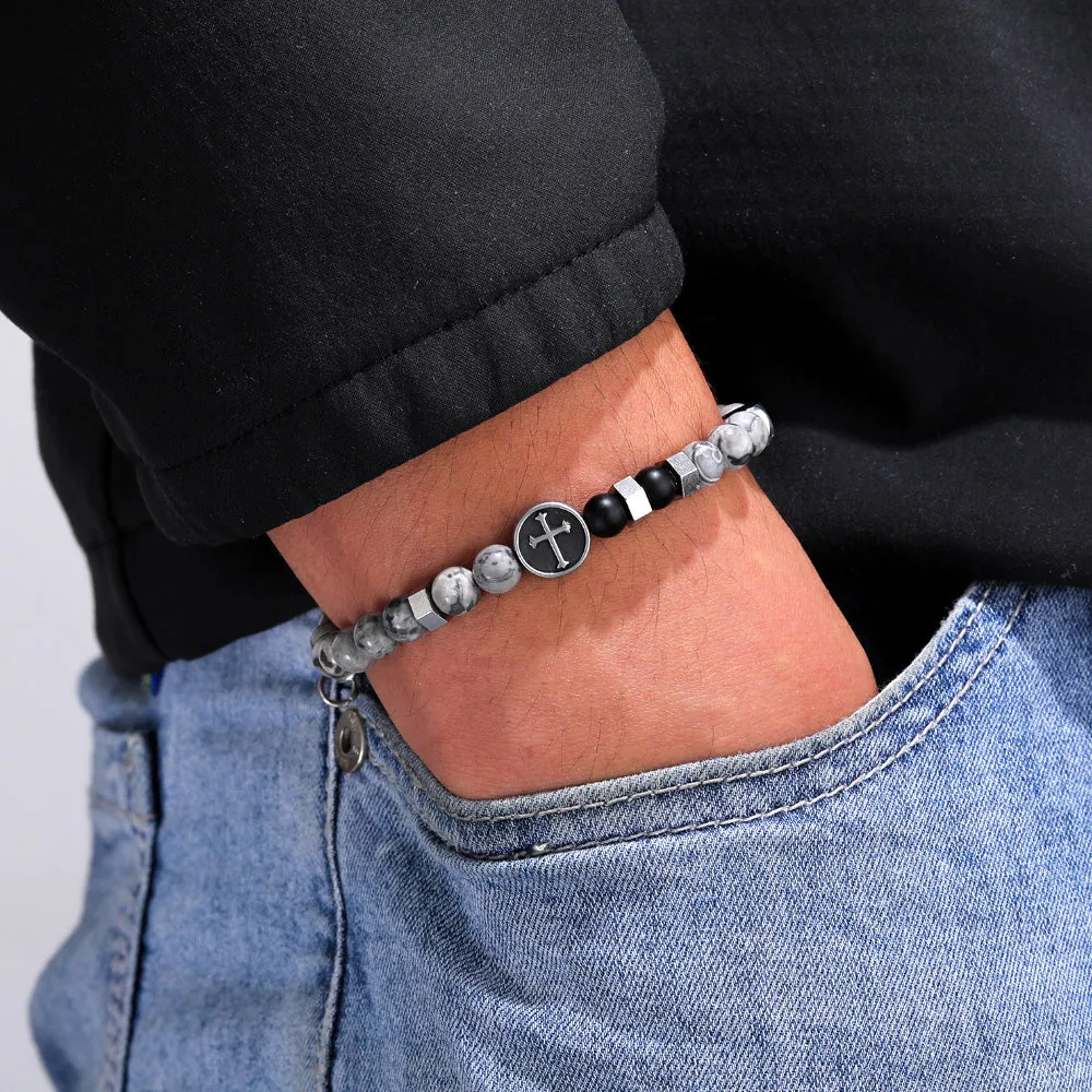 To My Son "FOREVER & ALWAYS" Cross Bracelet sold by SARAH'S WHISPER product image thumbnail 3