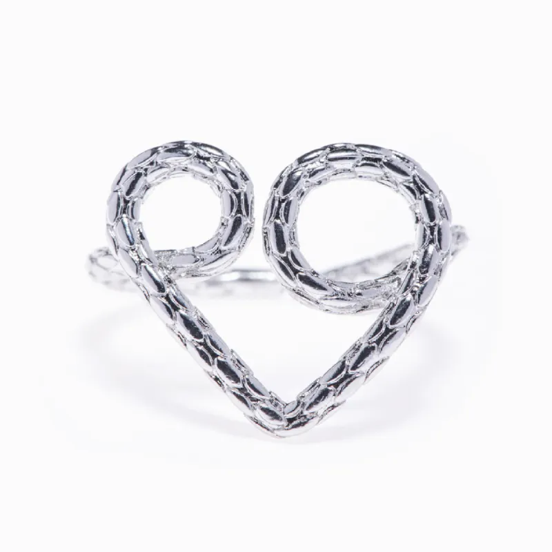 To My Granddaughter "Forever Linked Together" Heart Ring sold by SARAH'S WHISPER