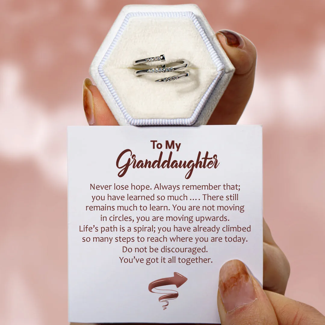 To My Granddaughter "You’ve got it all together" Long Road Ring sold by SARAH'S WHISPER product image thumbnail 2