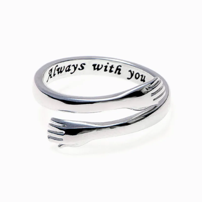 To My Daughter "Always with you" Hug Ring sold by SARAH'S WHISPER