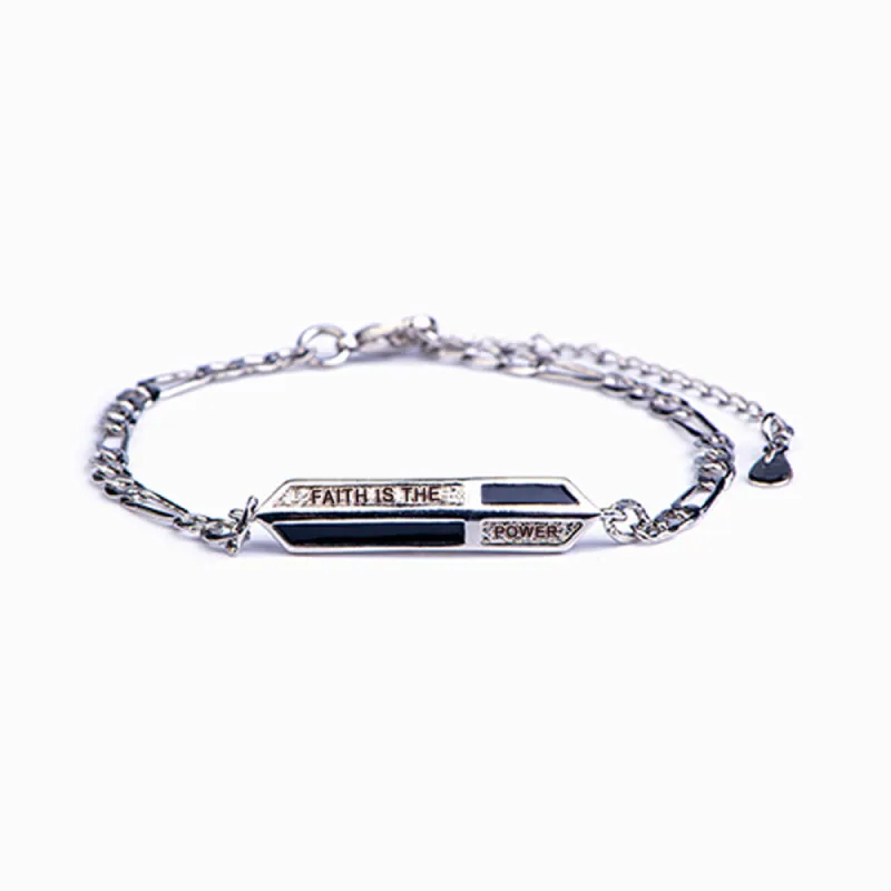 "FAITH IS THE POWER" Faith Power Bracelet sold by SARAH'S WHISPER
