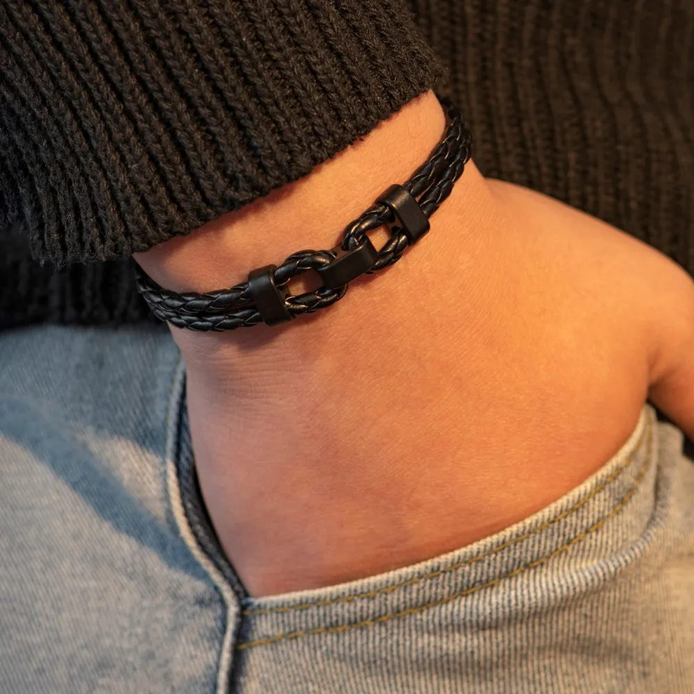 To My Grandson "A link that can never be undone" Link Bracelet sold by SARAH'S WHISPER product image thumbnail 3