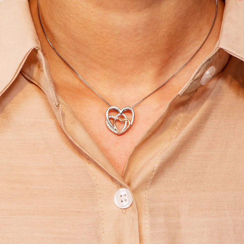 To Our Granddaughter "You will never outgrow our hearts" Family Necklace sold by SARAH'S WHISPER product image thumbnail 3