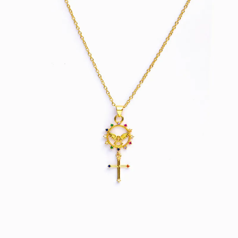 To My Granddaughter "FOREVER & ALWAYS" Cross Necklace sold by SARAH'S WHISPER