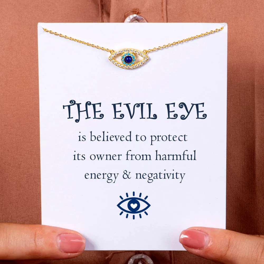 "Protect You" Evil Eye Necklace sold by SARAH'S WHISPER product image thumbnail 2