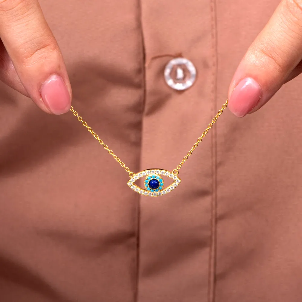 "Protect You" Evil Eye Necklace sold by SARAH'S WHISPER product image thumbnail 4