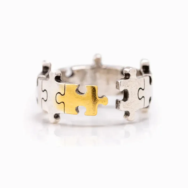 To My Granddaughter "You are my one and only." Puzzle Ring sold by SARAH'S WHISPER