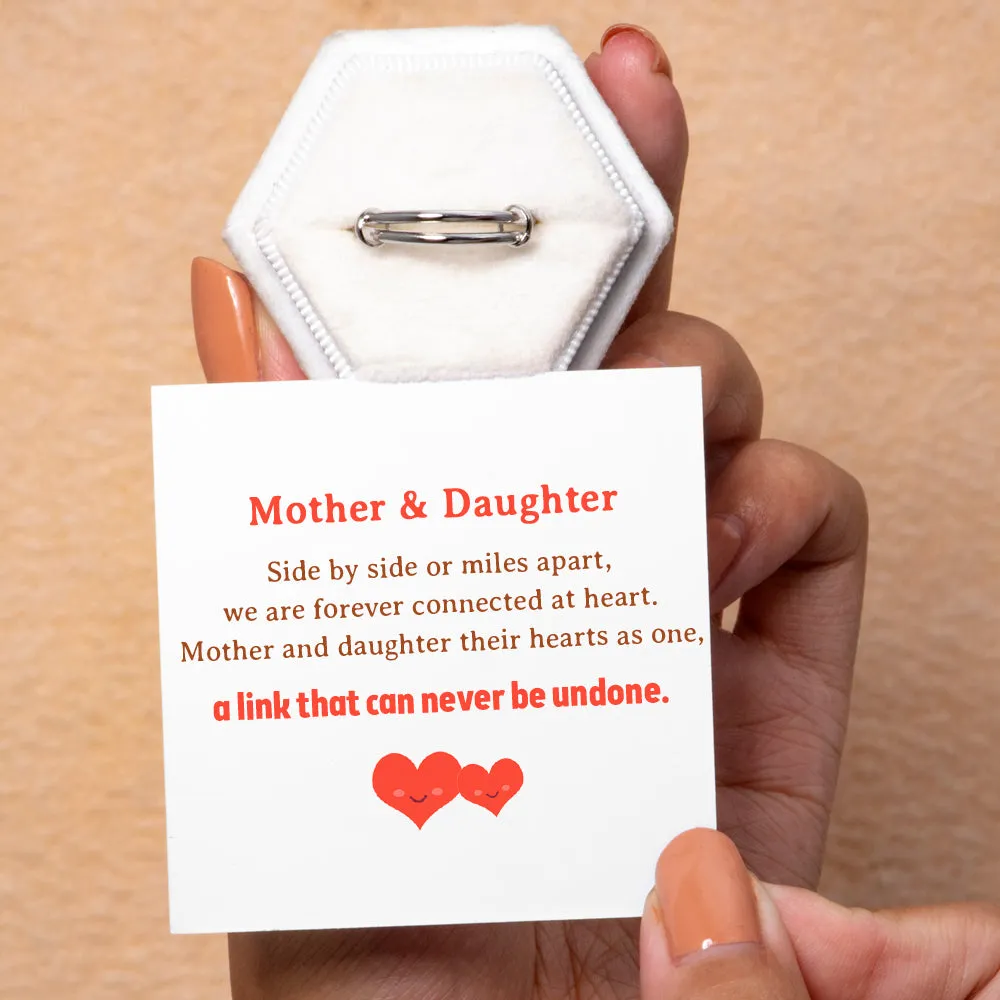To My Daughter "A link that can never be undone" Ring sold by SARAH'S WHISPER product image thumbnail 2