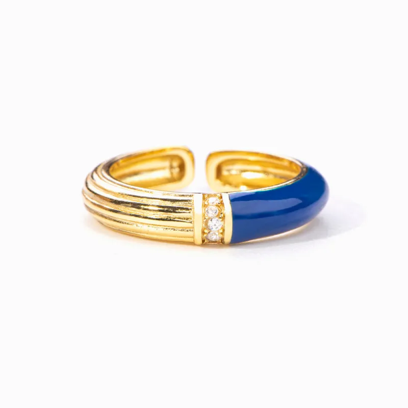 "Never lose hope" Blue Golden Ring sold by SARAH'S WHISPER