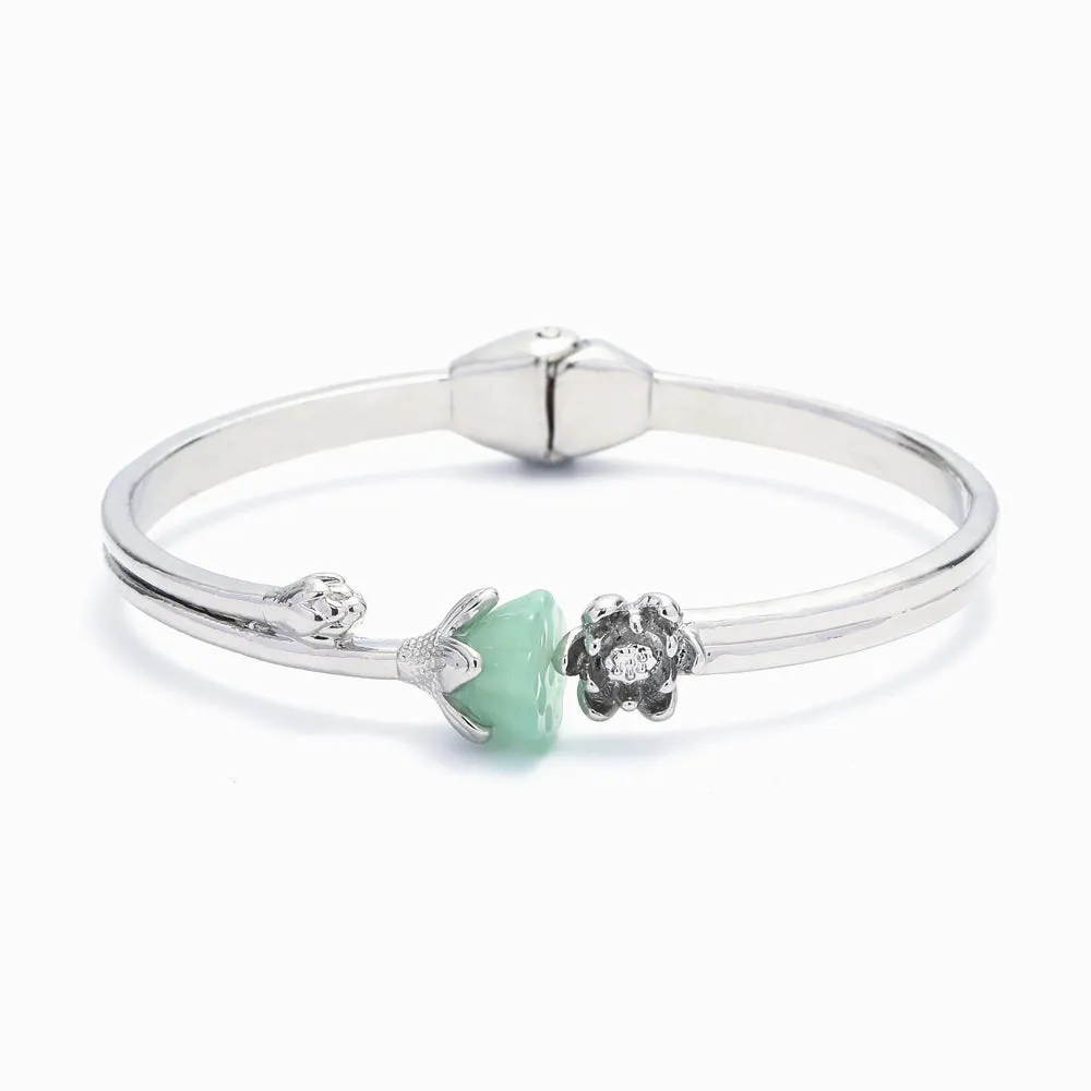 To My Dearest Granddaughter "NO MUD, NO LOTUS" Lotus Bracelet sold by SARAH'S WHISPER