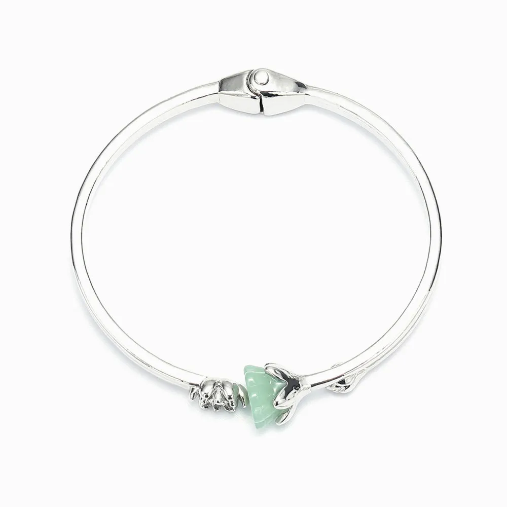 To My Dearest Granddaughter "NO MUD, NO LOTUS" Lotus Bracelet sold by SARAH'S WHISPER product image thumbnail 2