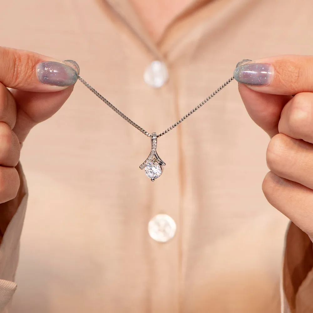 To My Granddaughter "You were made to sparkle like diamonds." Necklace sold by SARAH'S WHISPER product image thumbnail 4