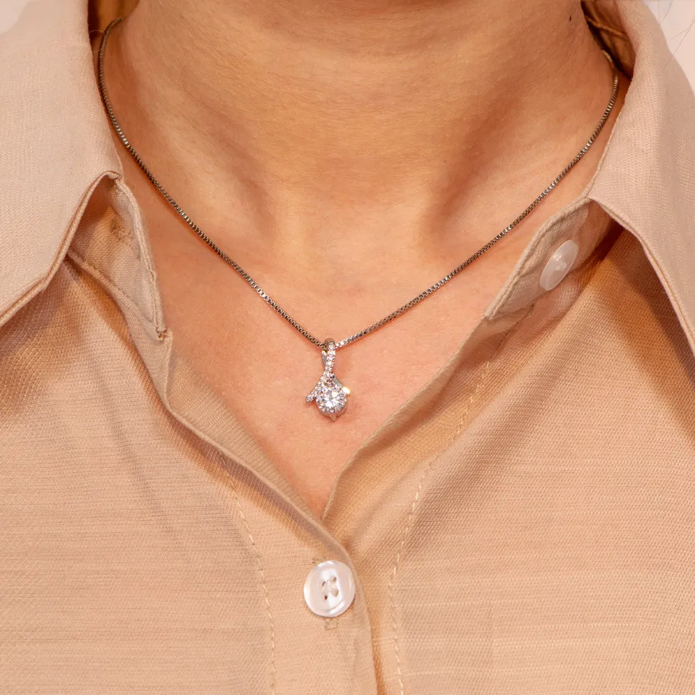 To My Granddaughter "You were made to sparkle like diamonds." Necklace sold by SARAH'S WHISPER product image thumbnail 3