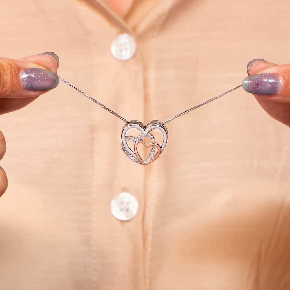 To Our Daughter "You will never outgrow our hearts" Family Necklace sold by SARAH'S WHISPER product image thumbnail 4