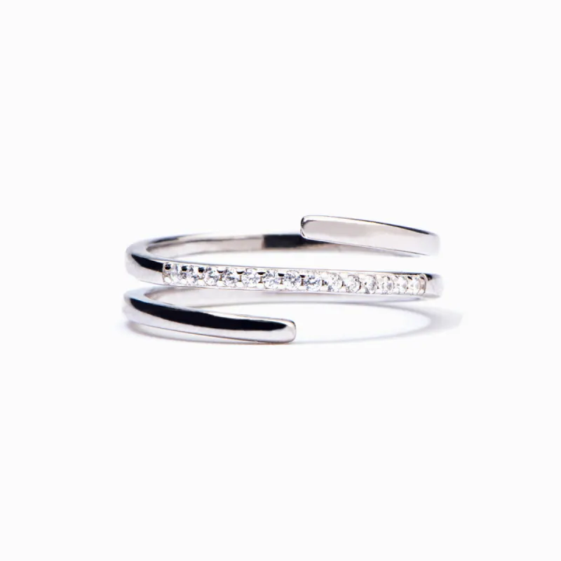"Choose to be optimistic" Coil Ring sold by SARAH'S WHISPER