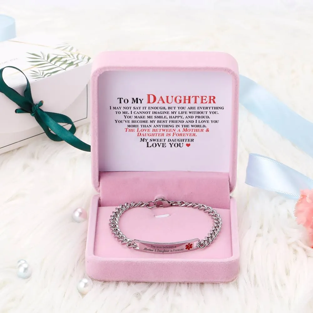 To My Daughter "The Love between a Mother Daughter is Forever" Bracelet sold by SARAH'S WHISPER product image thumbnail 2