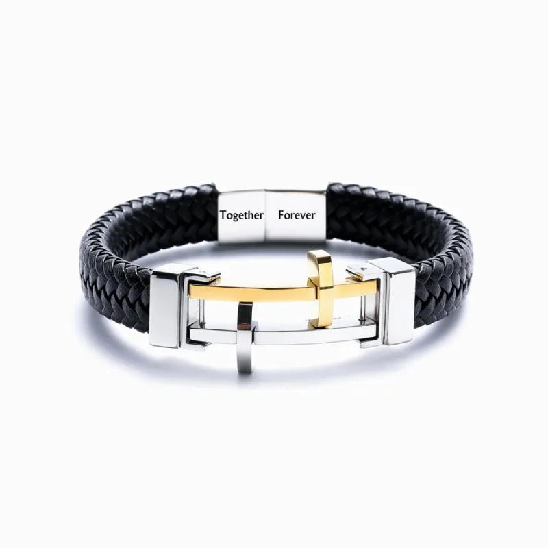 To My Grandson "FOREVER & ALWAYS" Cross Bracelet sold by SARAH'S WHISPER