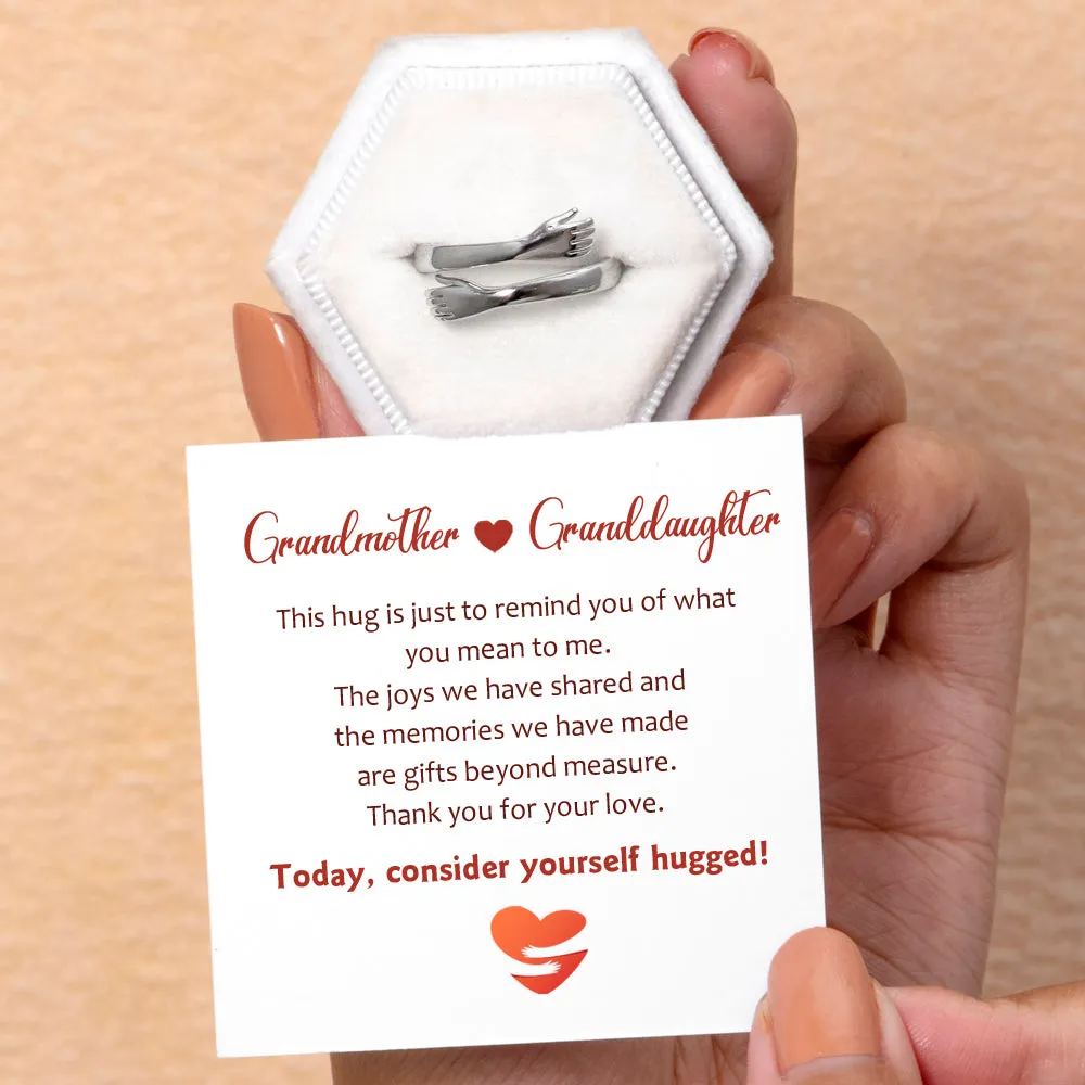 "Consider yourself hugged" Hug Ring sold by SARAH'S WHISPER product image thumbnail 2