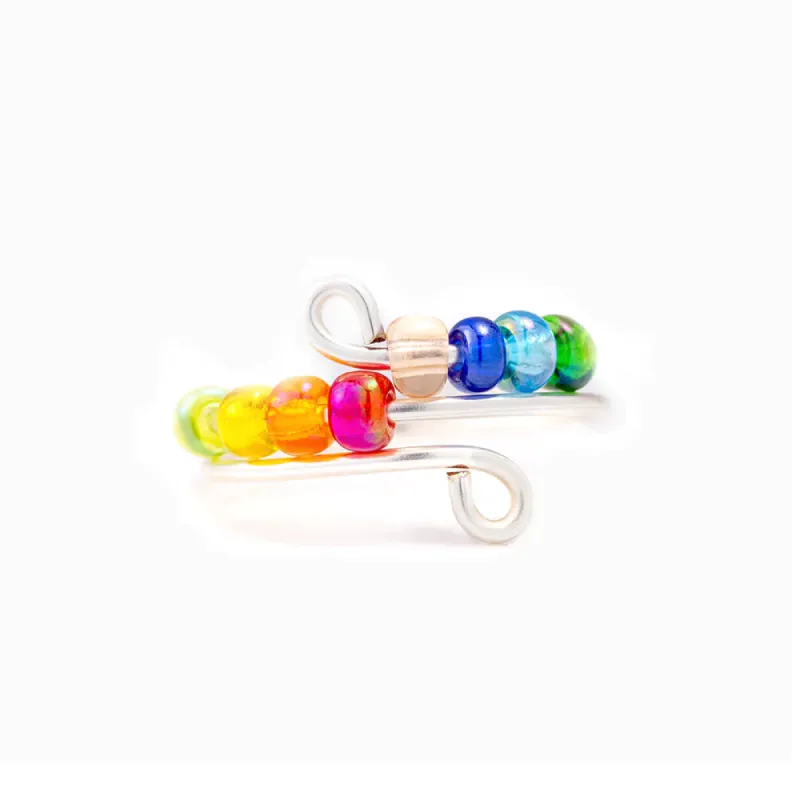 To My Daughter "Drive away anxiety" Rainbow Ring sold by SARAH'S WHISPER