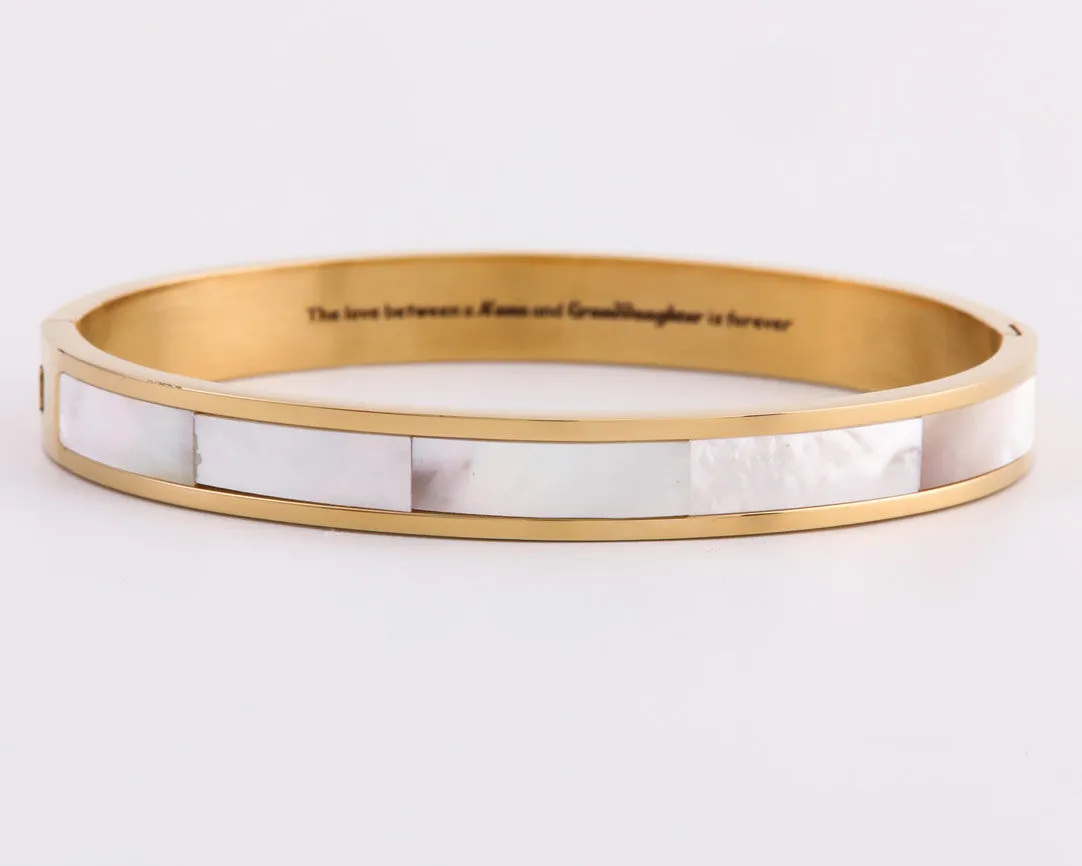 To My Granddaughter "the love between a Nana and granddaughter is forever" Bracelet sold by SARAH'S WHISPER product image thumbnail 4