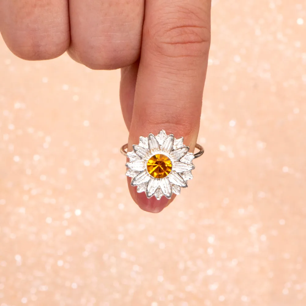 To My Granddaughter "YOU ARE MY SUNSHINE" Sunflower Ring sold by SARAH'S WHISPER product image thumbnail 4