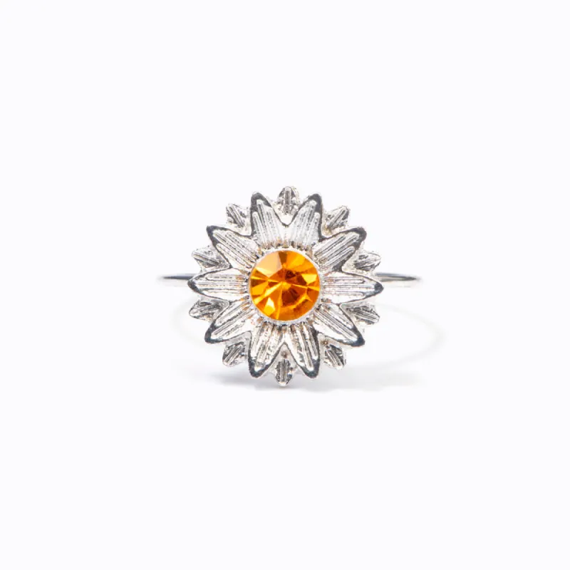 To My Granddaughter "YOU ARE MY SUNSHINE" Sunflower Ring sold by SARAH'S WHISPER