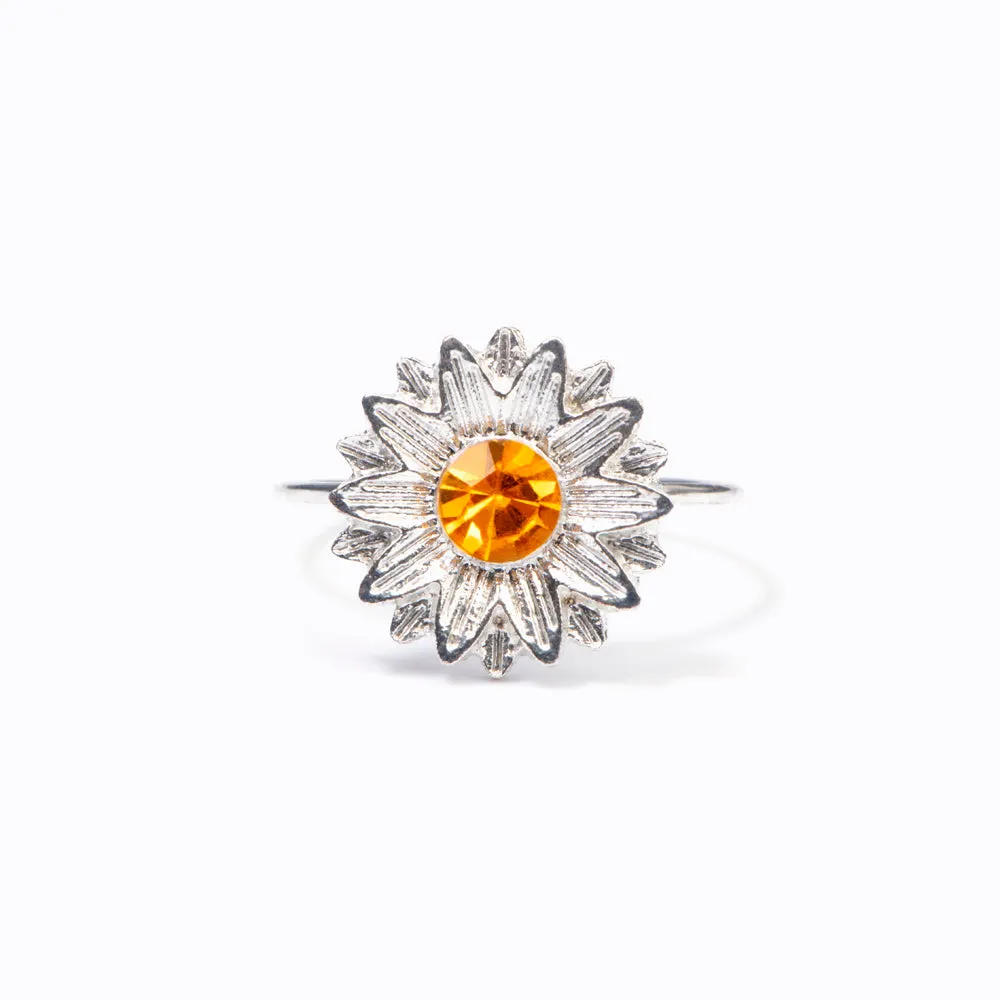 To My Granddaughter "YOU ARE MY SUNSHINE" Sunflower Ring sold by SARAH'S WHISPER
