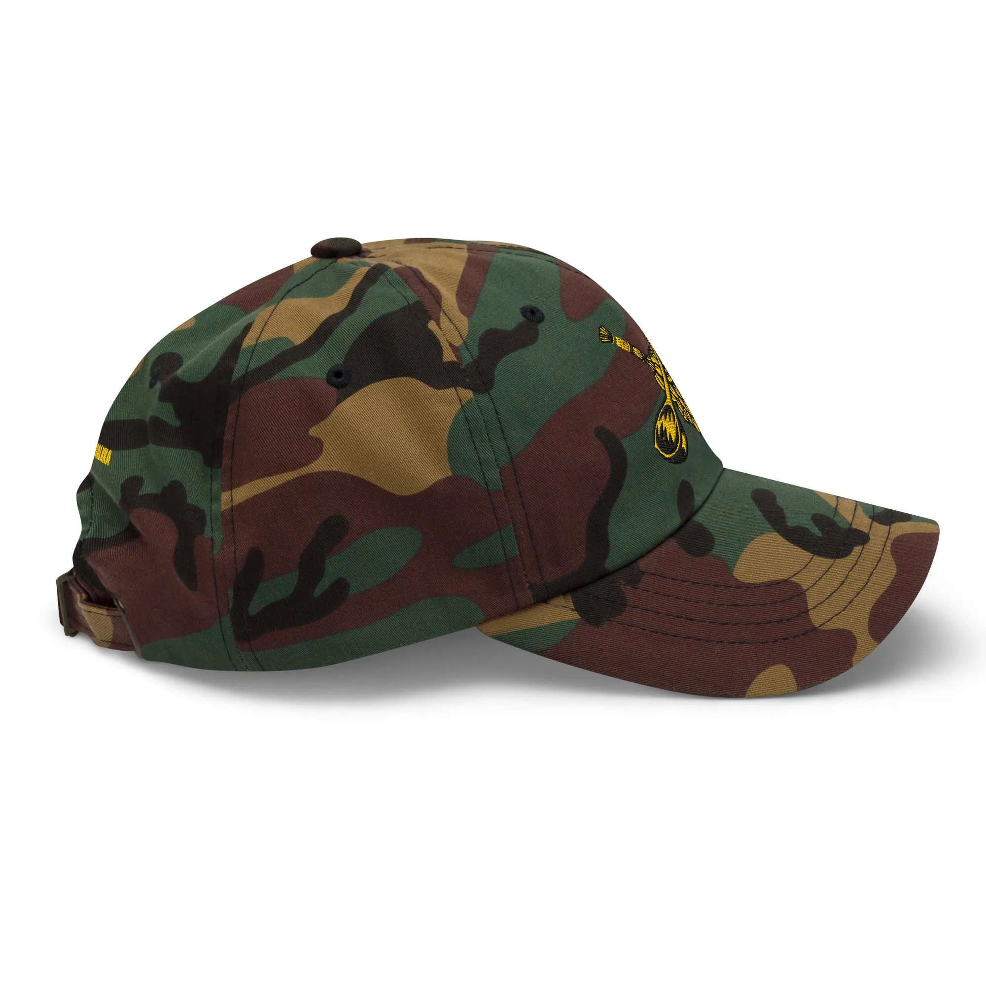 Golden camo dad cap sold by Sauna Marsalkka product image thumbnail 2