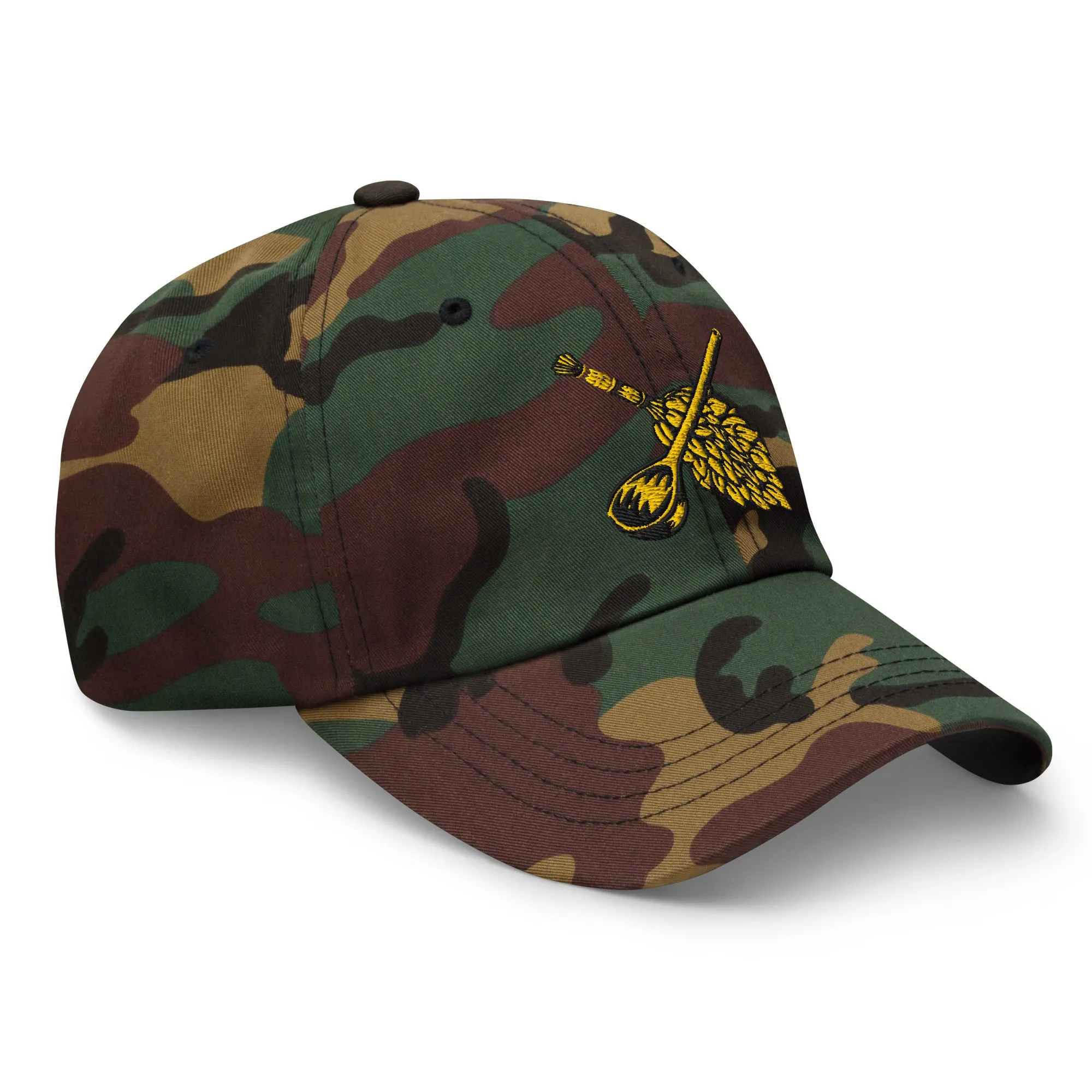 Golden camo dad cap sold by Sauna Marsalkka product image thumbnail 3