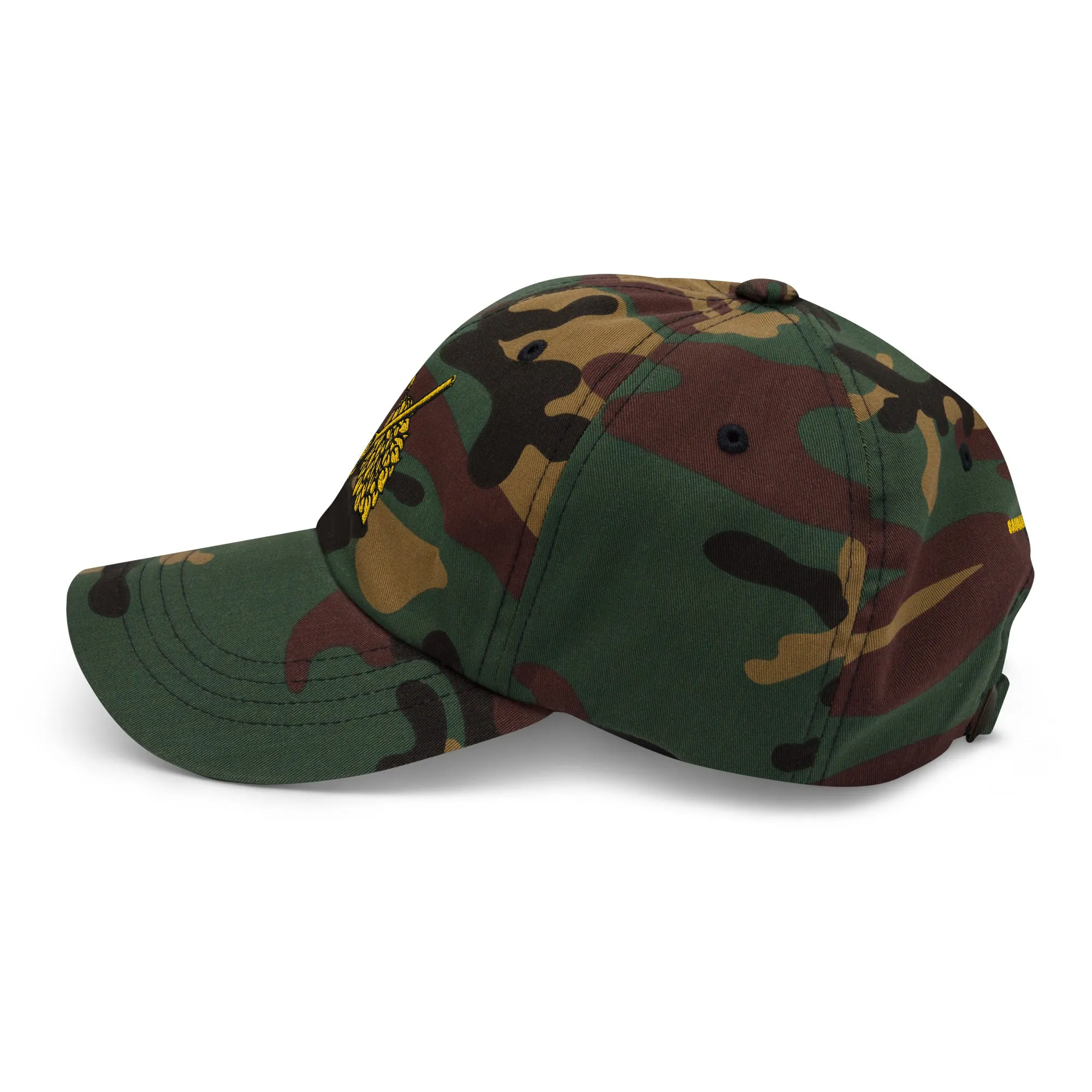 Golden camo dad cap sold by Sauna Marsalkka product image thumbnail 4