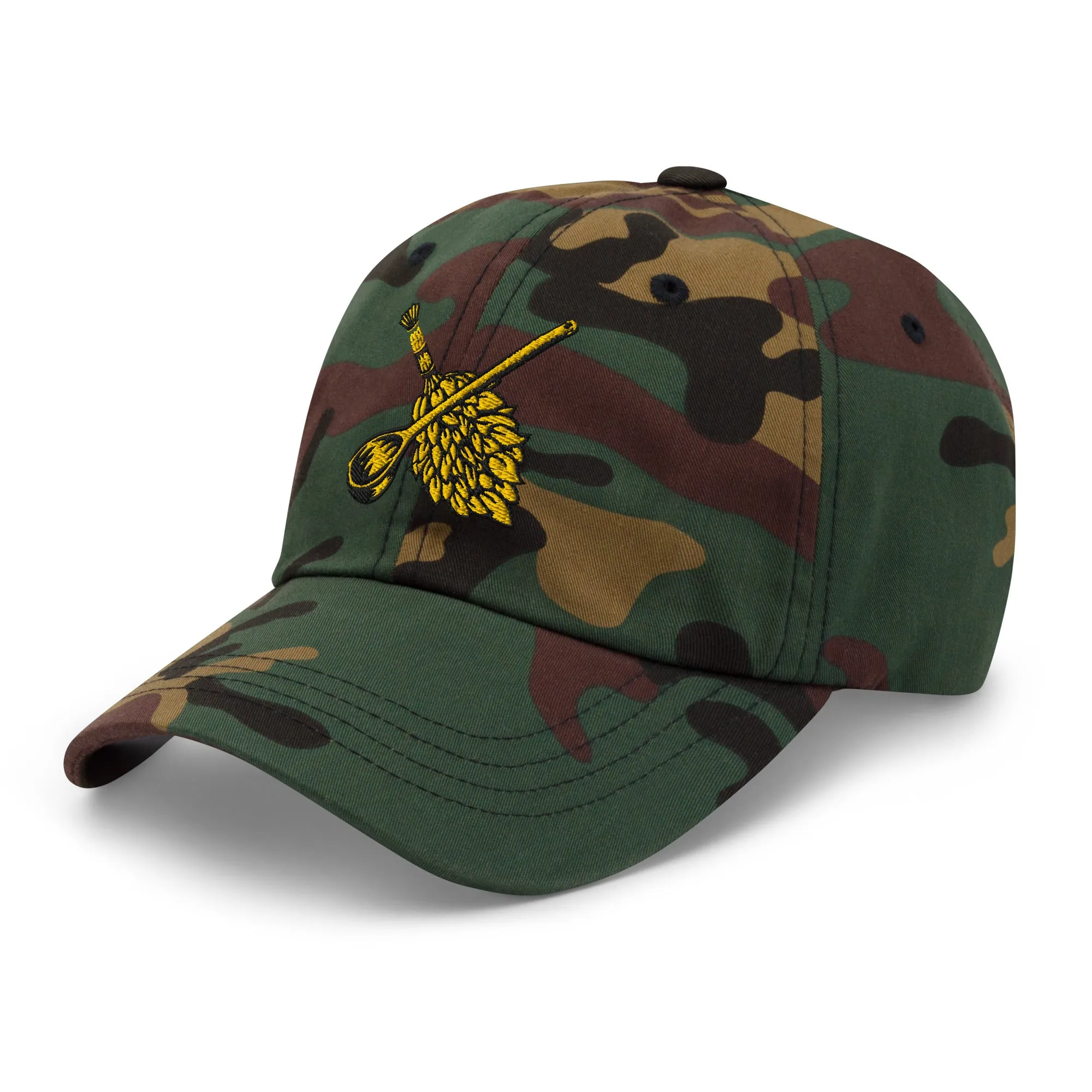 Golden camo dad cap sold by Sauna Marsalkka product image thumbnail 5