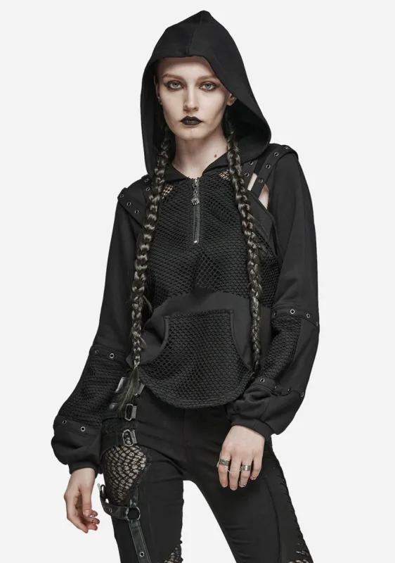 Punk Patchwork Sweatshirt sold by Shasilo Goth