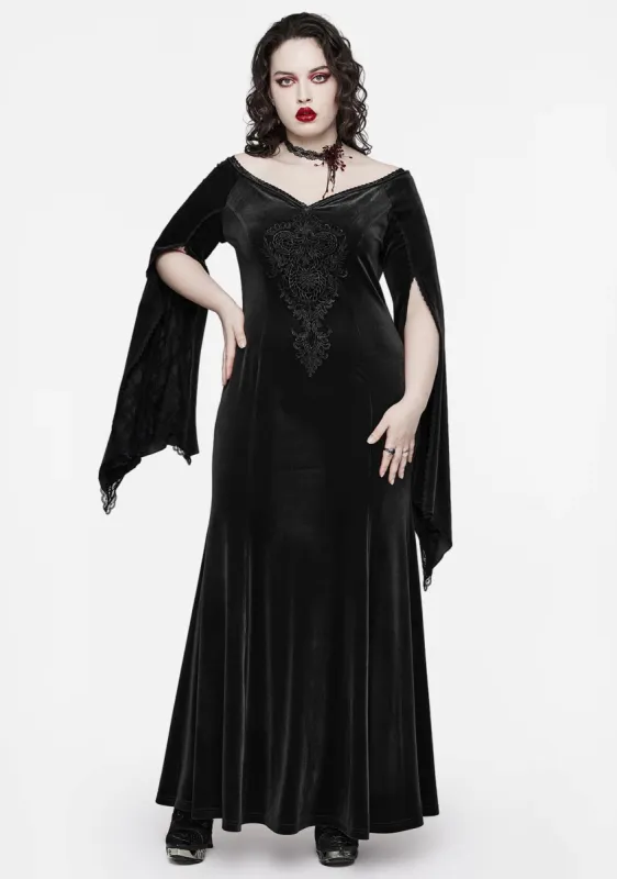 ANDRÉSD ／ アンドレスド bell sleeve slit dress セール】bell sleeve slit dress ベルスリーブスリットドレス