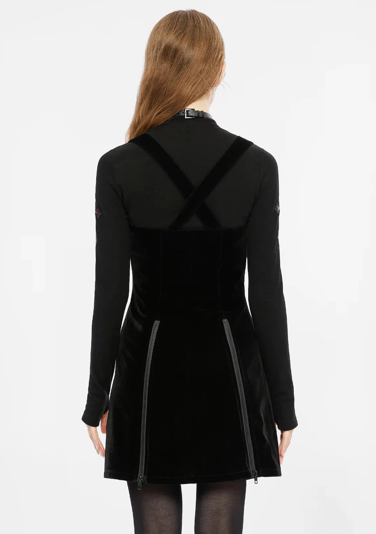Gothic Techwear Front Zippered Tube Dress sold by Shasilo Goth product image thumbnail 5