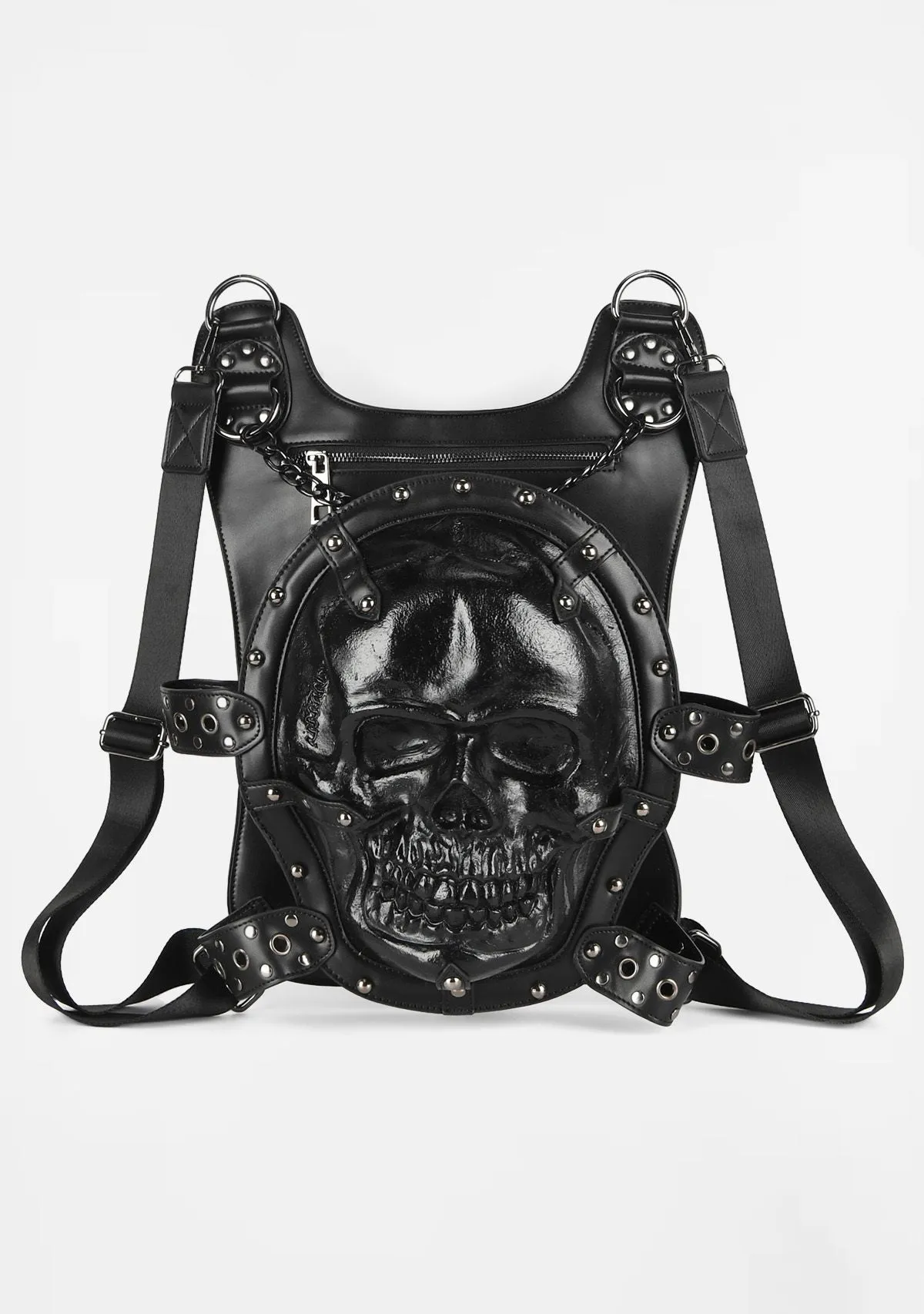 Skull Hair Duffel Bag sold by Shasilo Goth
