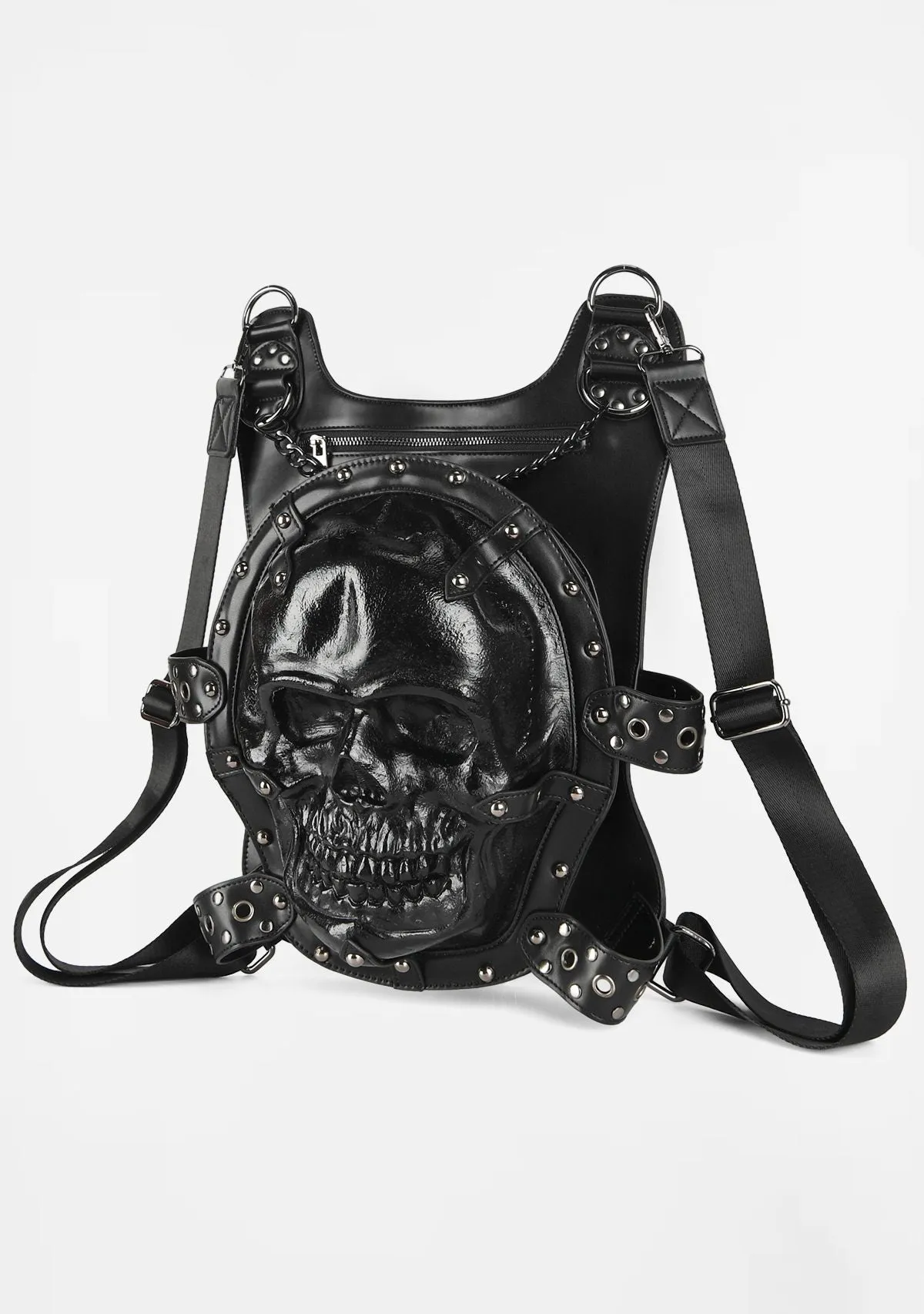 Skull Hair Duffel Bag sold by Shasilo Goth product image thumbnail 2