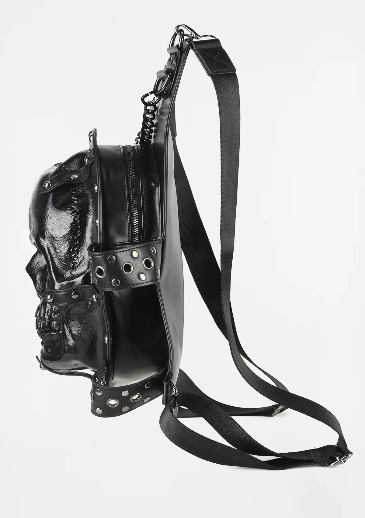 Skull Hair Duffel Bag sold by Shasilo Goth product image thumbnail 3