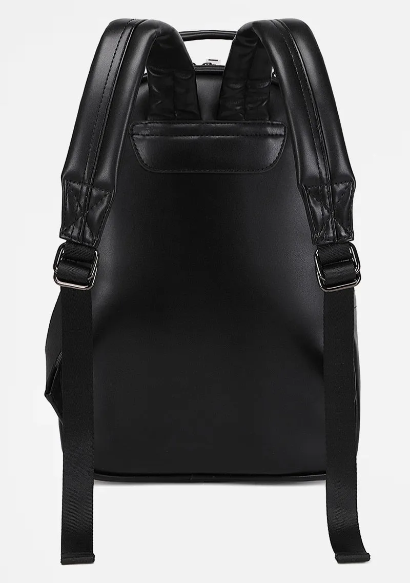 Punk Noir Skull Embossed Backpack sold by Shasilo Goth product image thumbnail 3