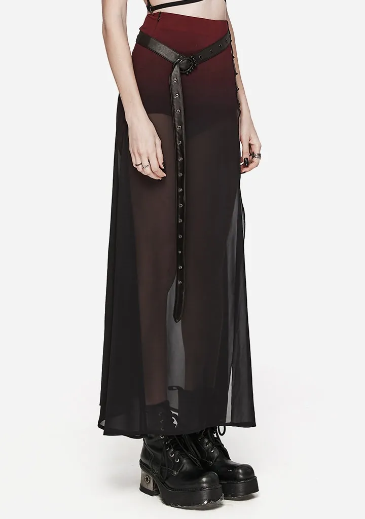 Gothic Enchantment High Slit Skirt sold by Shasilo Goth product image thumbnail 3