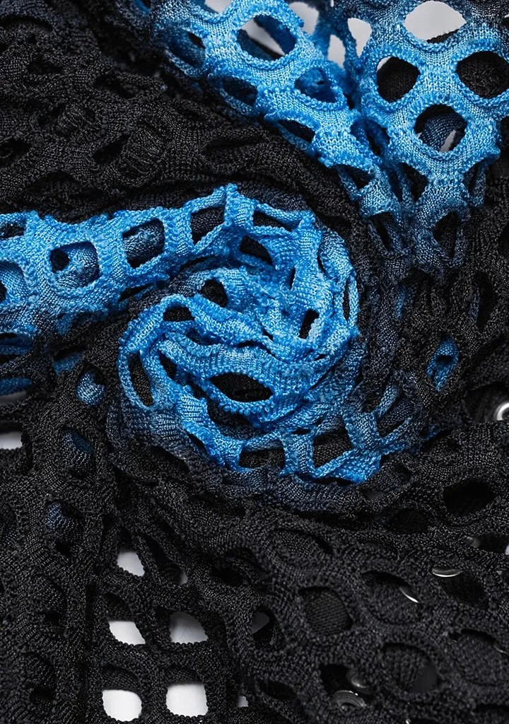 Punk Turbulent Tie-Dye Mesh Top sold by Shasilo Goth product image thumbnail 3