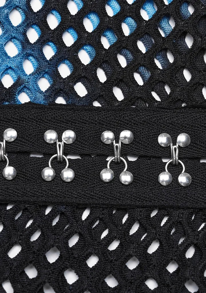 Punk Turbulent Tie-Dye Mesh Top sold by Shasilo Goth product image thumbnail 2