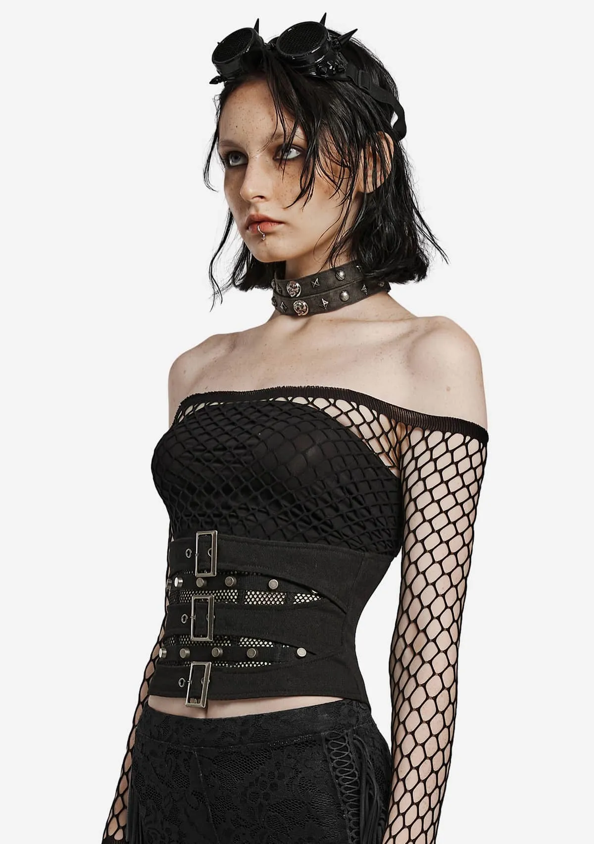 Punk Corset sold by Shasilo Goth product image thumbnail 3