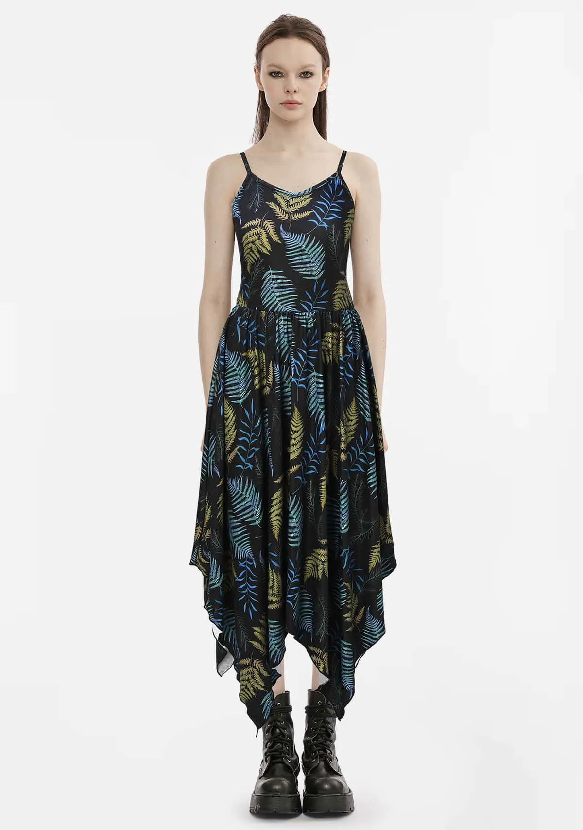 Gothic Vintage Irregular Corseted Halter Dress sold by Shasilo Goth product image thumbnail 5