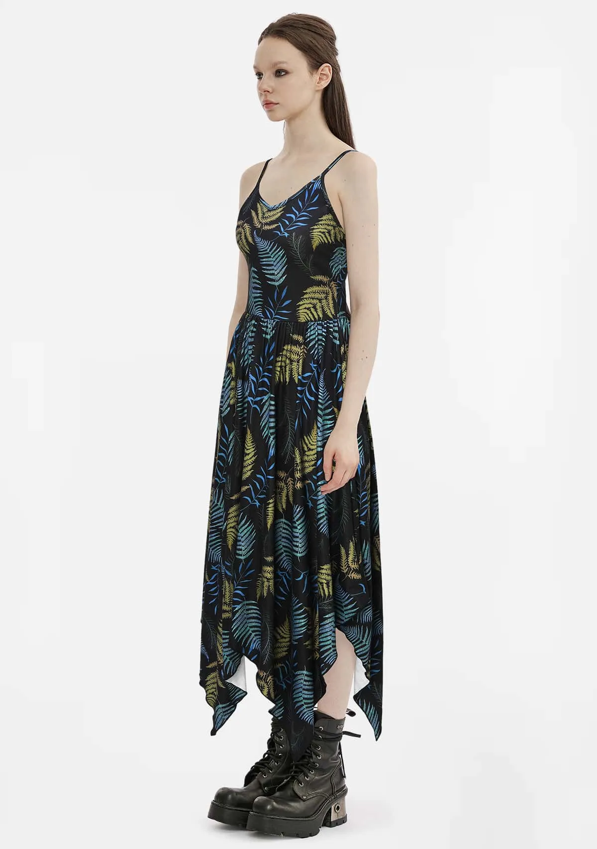 Gothic Vintage Irregular Corseted Halter Dress sold by Shasilo Goth product image thumbnail 3