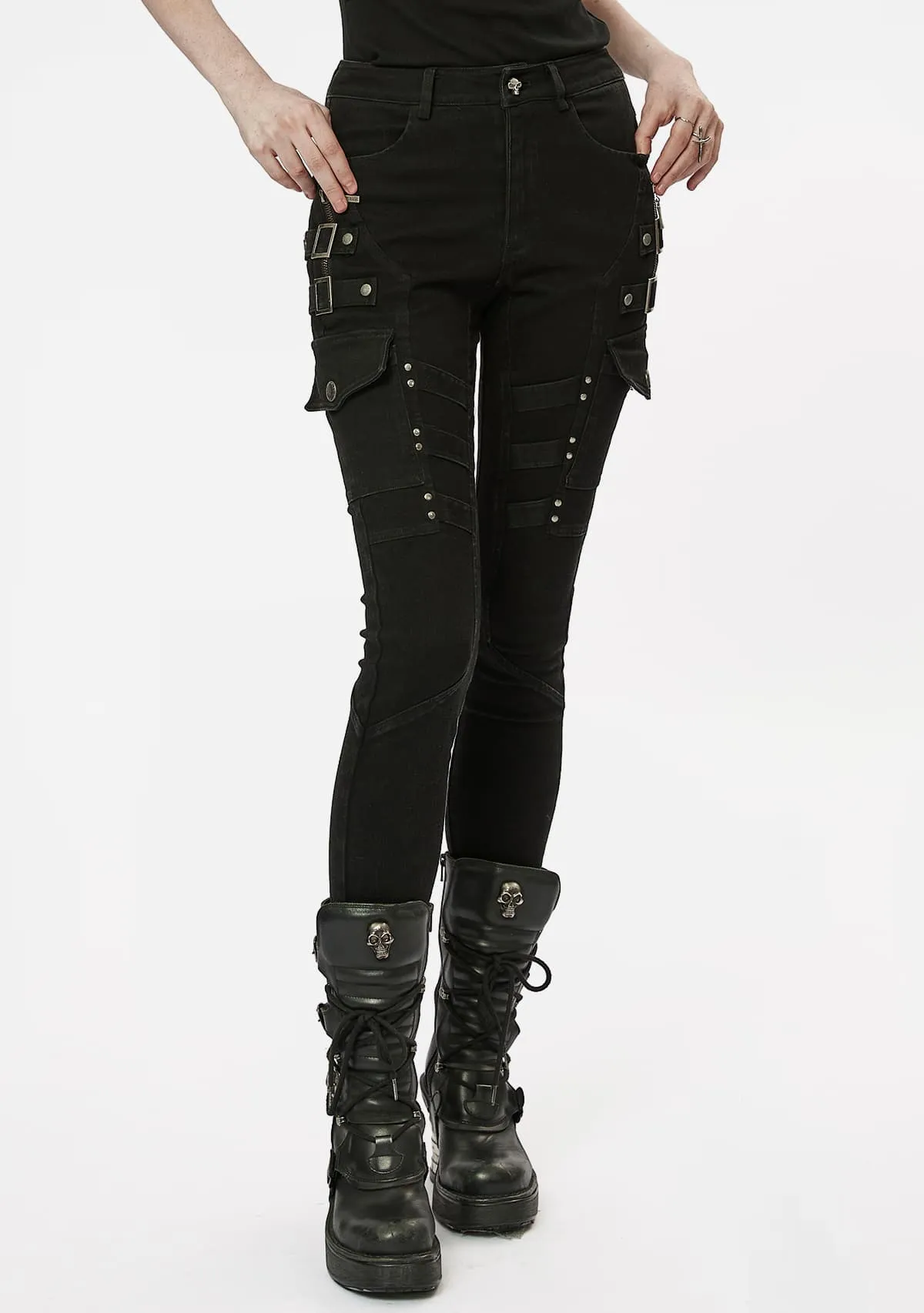Punk Tight Jeans sold by Shasilo Goth