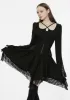 Gothic Flared Lace Cuff Dress sold by Shasilo Goth
